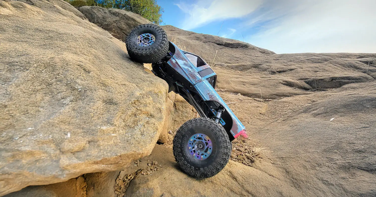 RCSTEVE trail runs featuring real-world testing of crawlers on rocks, dirt, and rugged terrain to showcase performance and durability.
